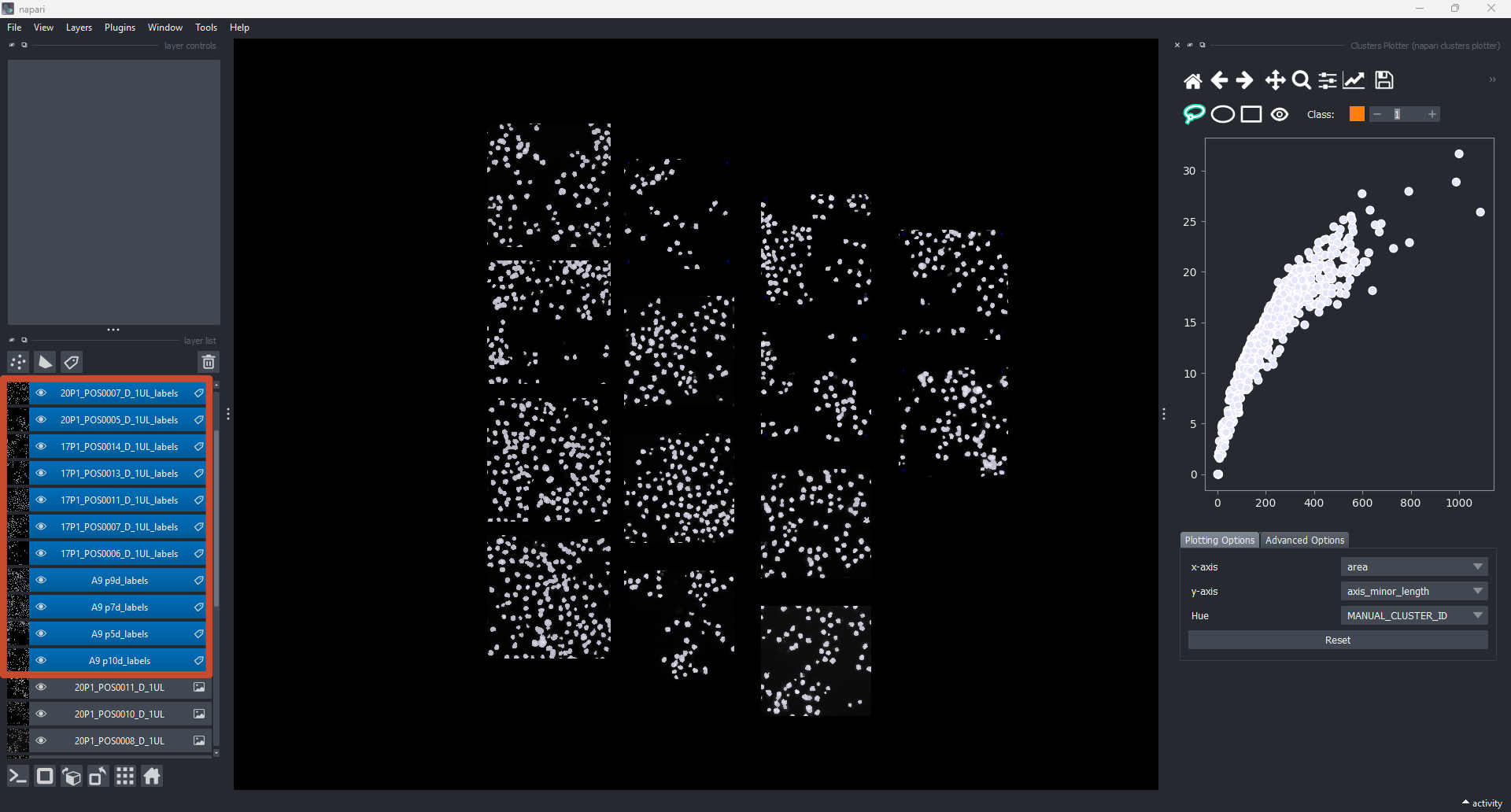 Cross-layer visualization